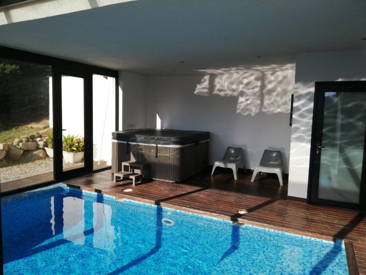 Villa Casa Ceca De La Playa Y Barcelona, Con Piscina Climatizada Y Jacuzzi Vallromanes Esterno foto